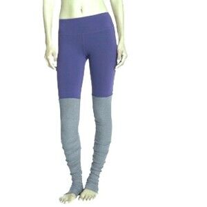 ALO YOGA High-Waist Goddess Grey Purple Legging S